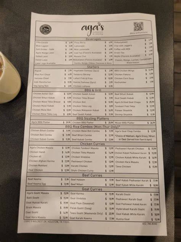 Aga's Restaurant &amp; Catering Menu: A Culinary Experience Like No Other